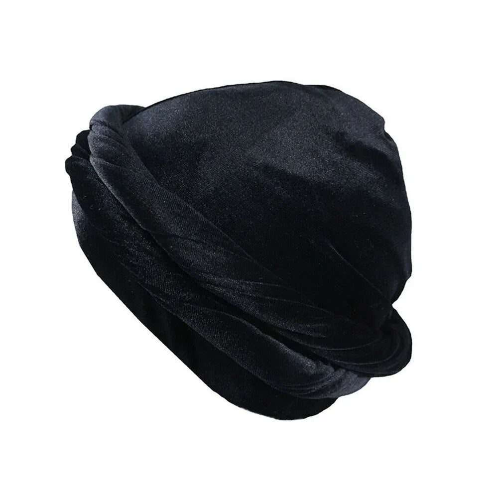 Silk halo turban