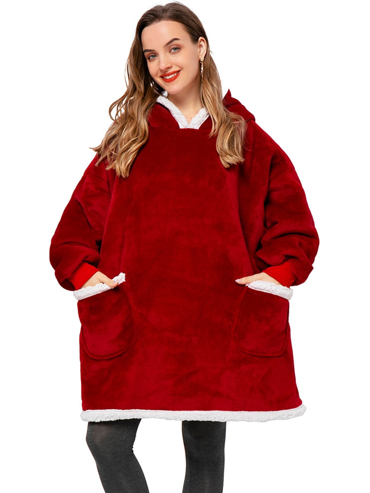 Oversized cozy hoodie blanket - Hat Daddys 
