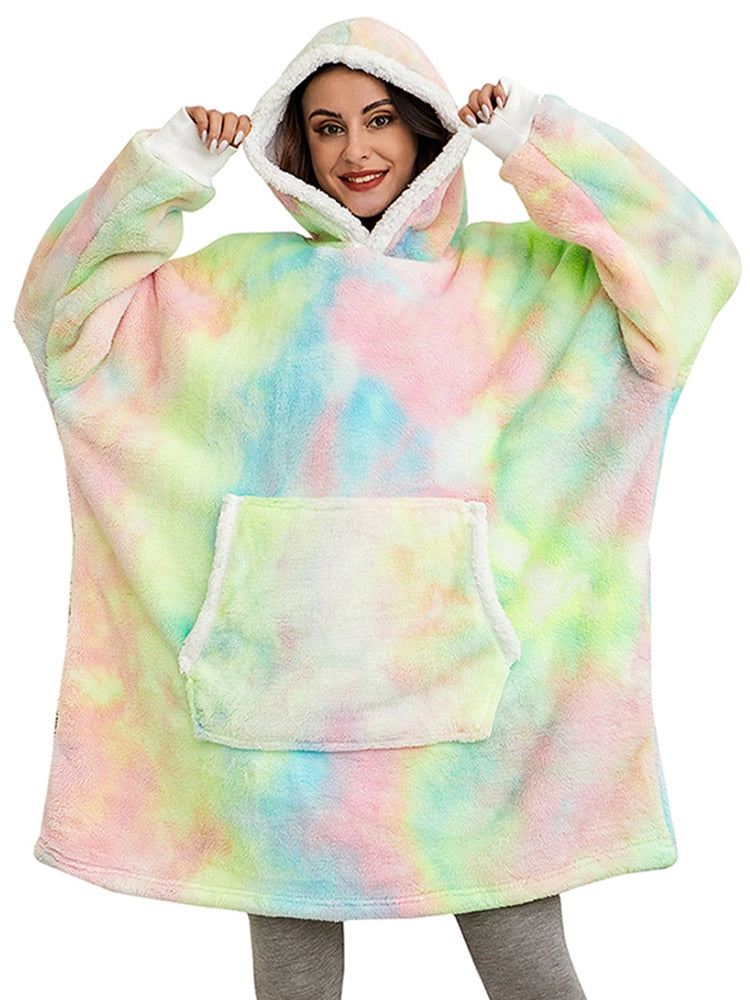 Oversized cozy hoodie blanket - Hat Daddys 