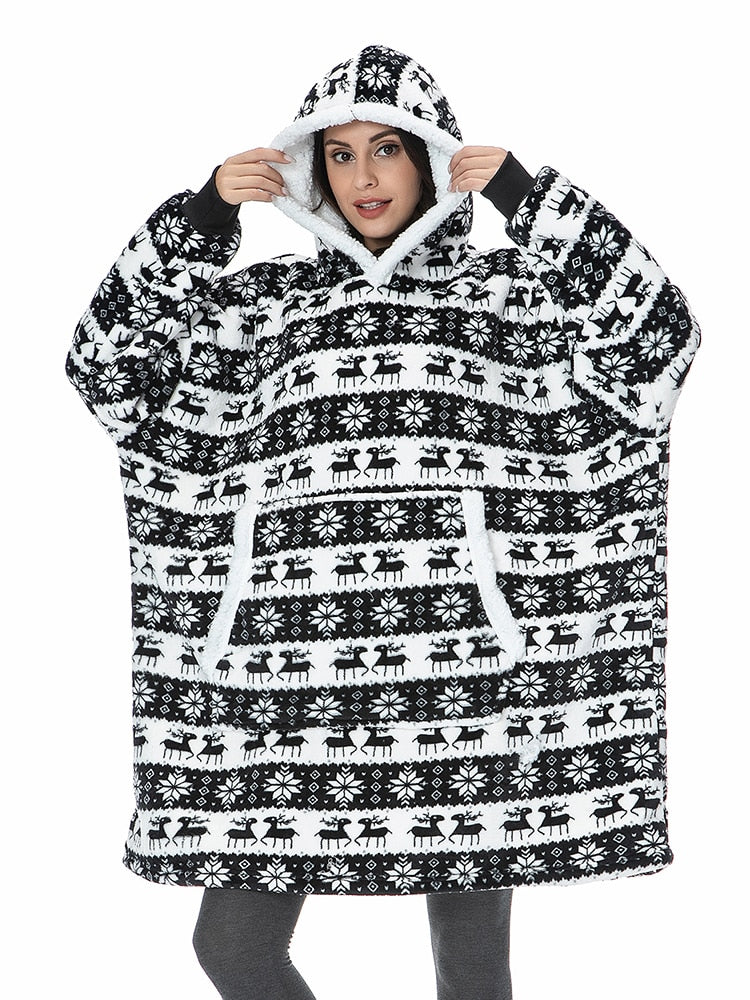 Oversized cozy hoodie blanket - Hat Daddys 