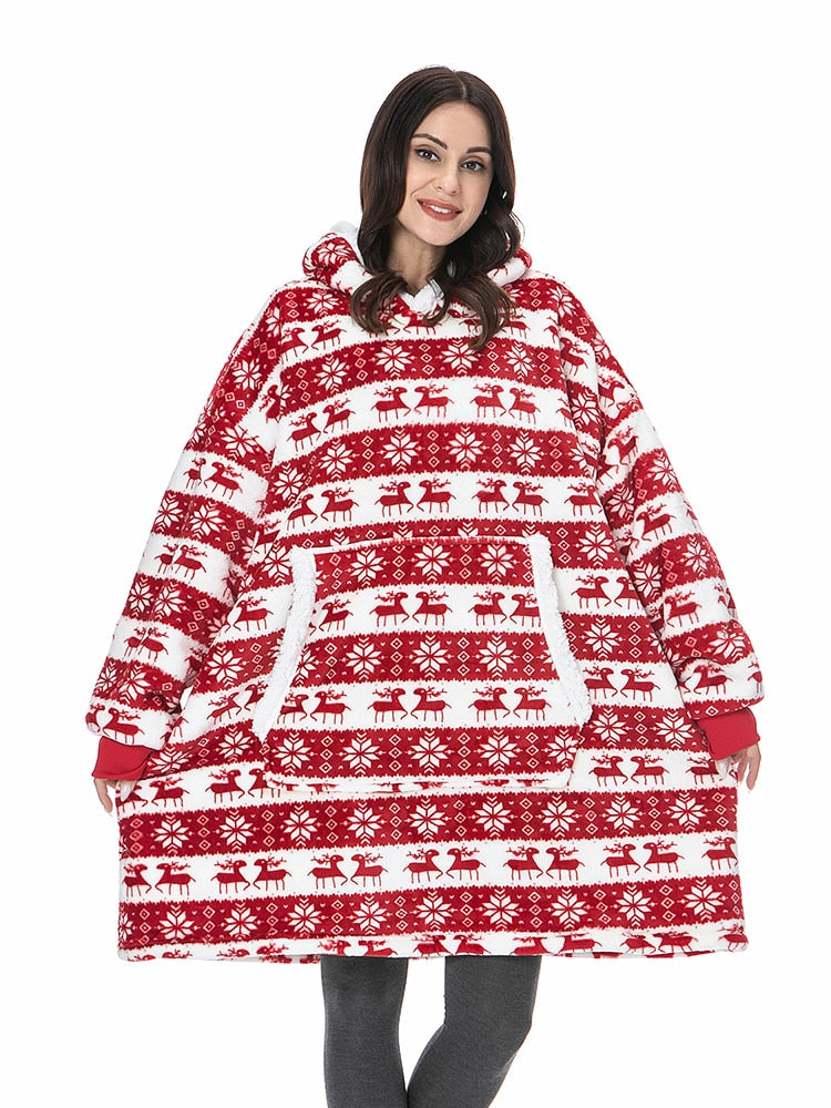 Oversized cozy hoodie blanket - Hat Daddys 