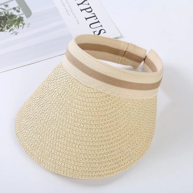 Summer Straw Visor - Hat Daddys 