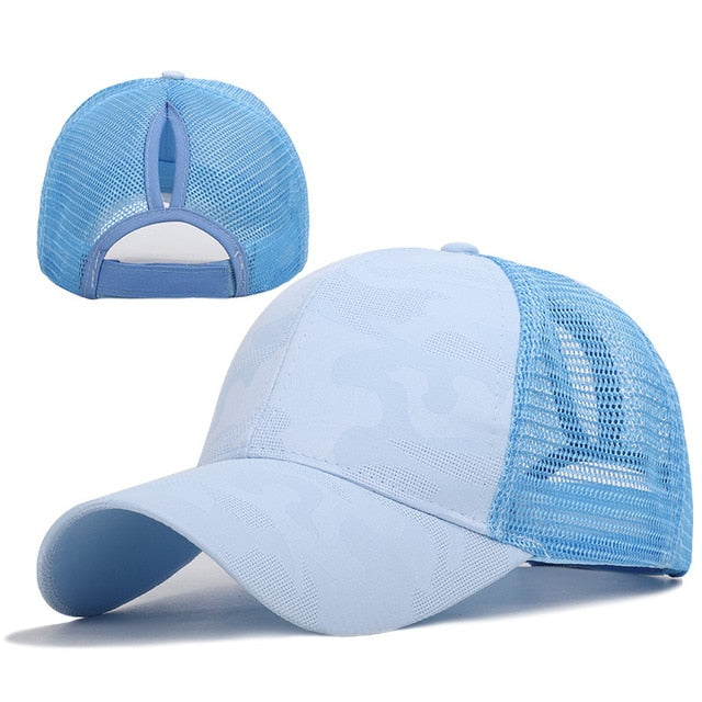 Faded Demin Cap (ponytail) - Hat Daddys 