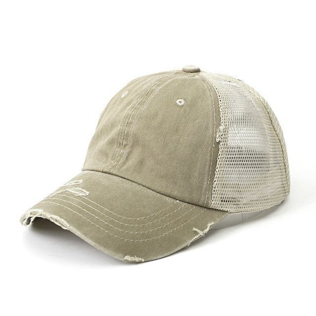 Faded Demin Cap (ponytail) - Hat Daddys 