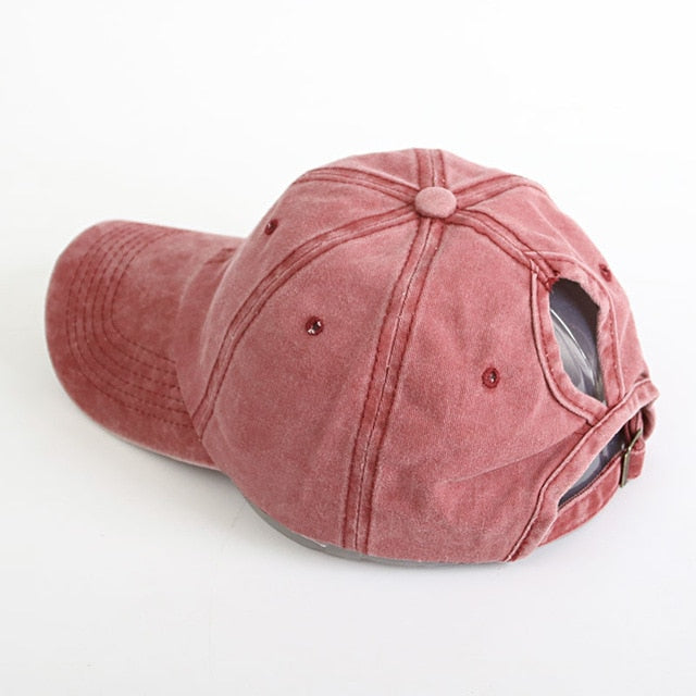 Faded Demin Cap (ponytail) - Hat Daddys 