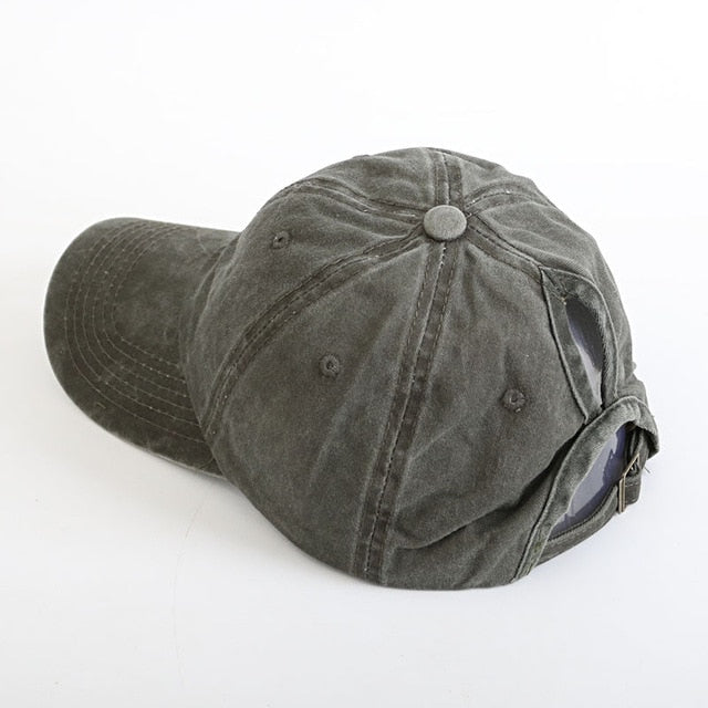 Faded Demin Cap (ponytail) - Hat Daddys 