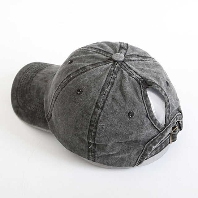 Faded Demin Cap (ponytail) - Hat Daddys 